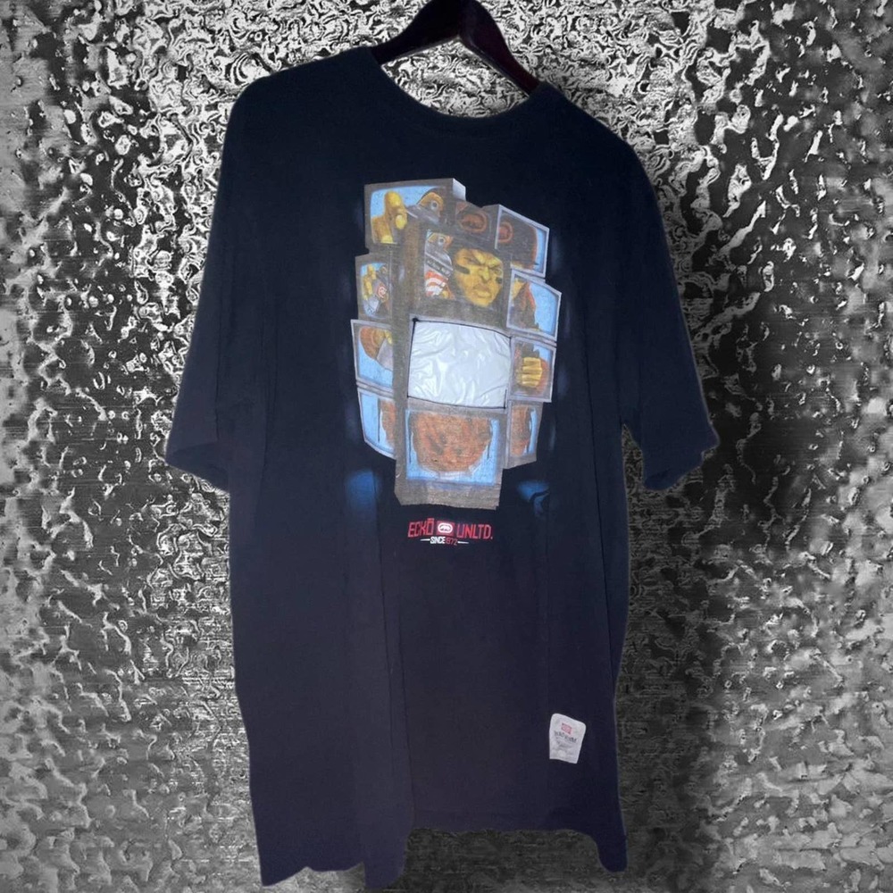 Cool Rare VTG 00's ECHO UNLMTD Graphic T-Shirt